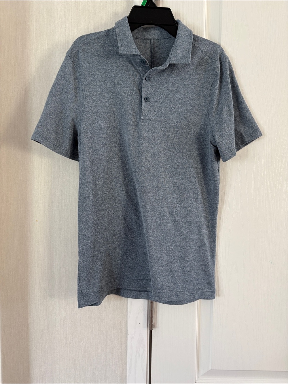 lululemon athletica Men's Heathered Blue-Gray Polo